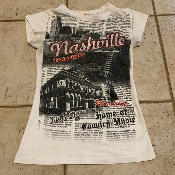 Vintage Nashville Tennessee Sunshirt T-Shirt - Rhinestone Accents - Size Small - Picture 2 of 9